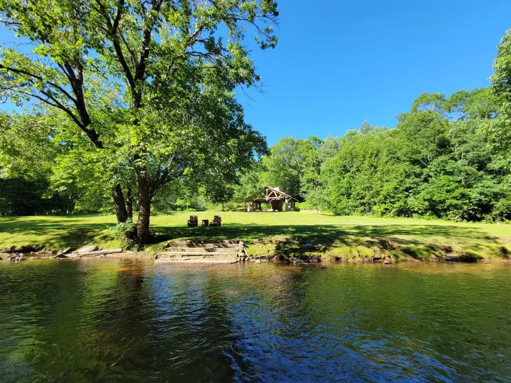 riverside camping near Asheville NC