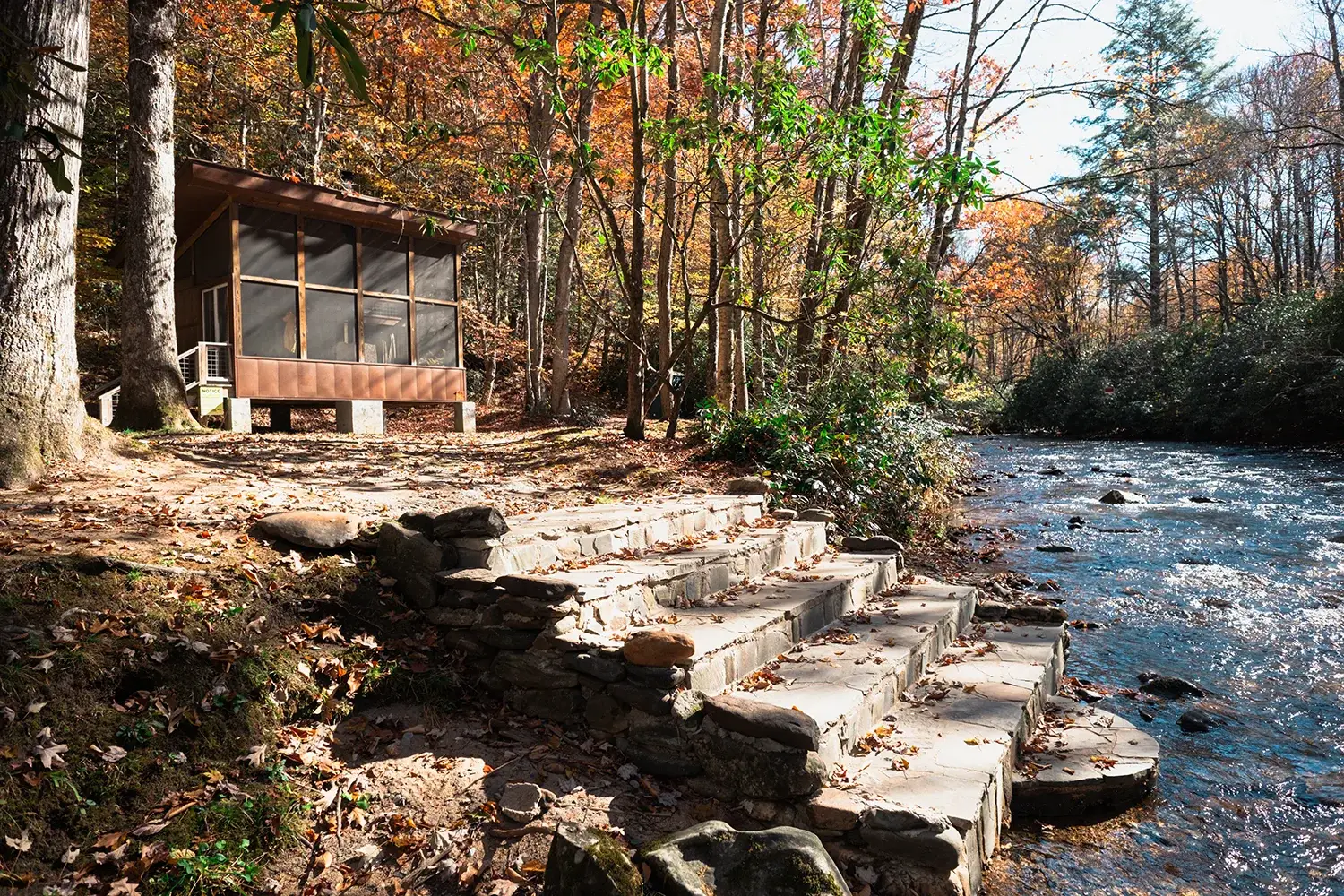 trout fishing mountain campground WNC